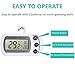 Refrigerator Thermometer, NexGadget Waterproof Fridge Freezer Thermometer With Easy to Read LCD Display and Max/Min Function,Perfect for Home,Restaurants,Bars,Cafes