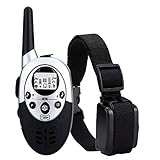 1000 yard Remote Dog Training, Rechargeable LCD Wireless Anti Bark Collar 8 level Shocks,8 level Vibrations and 3 level tones Best Puppy Obedience Training Water Proof for Large, Medium Dog