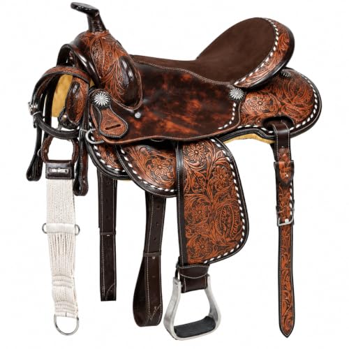 AeroTack Western Buffalo Leather Saddle