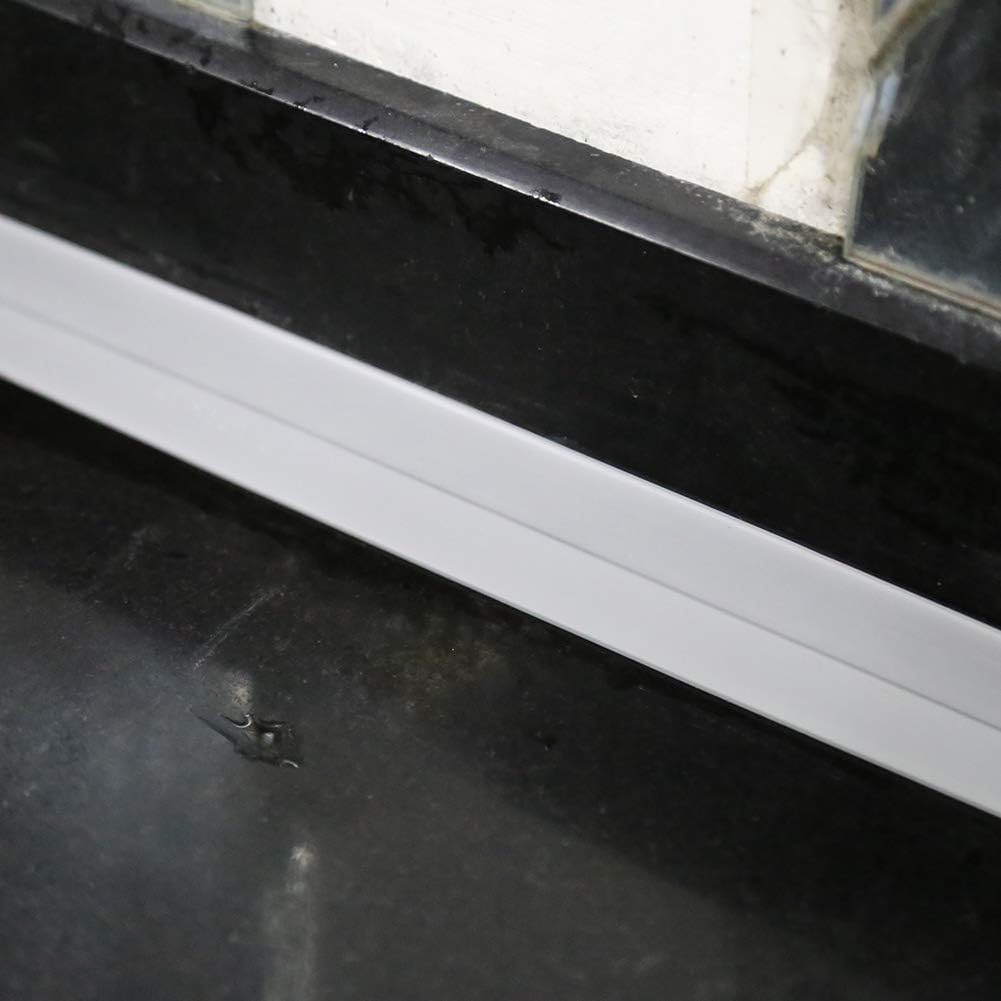 3.2M Length Sealing Strip Self Adhesive Flexible PVC sealing strip with crease design for Home Wall Edge(38mmX3.2M-Gray) - Image 4