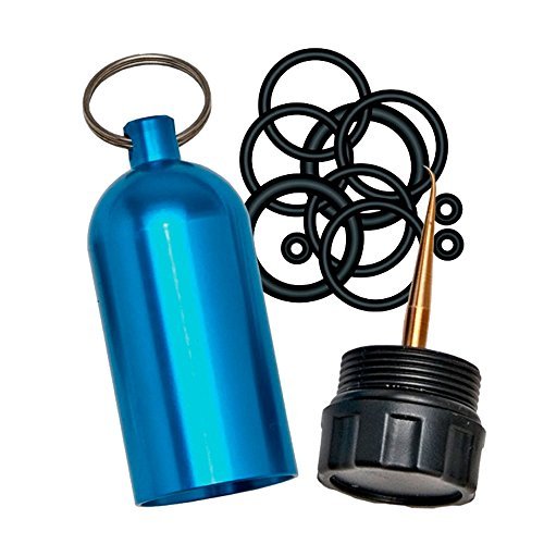 Innovative Scuba Concepts Diving Tank O-Ring Dive Kit Keychain with Pick, Blue