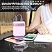 Yoobao Portable Charger 10000mAh Power Bank Compact External Battery Pack 2 Input & 2 Output LED Display Powerbank Compatible with iPhone Xs/Xr/X/8, iPad, Samsung, Google, Oneplus and More - Pink