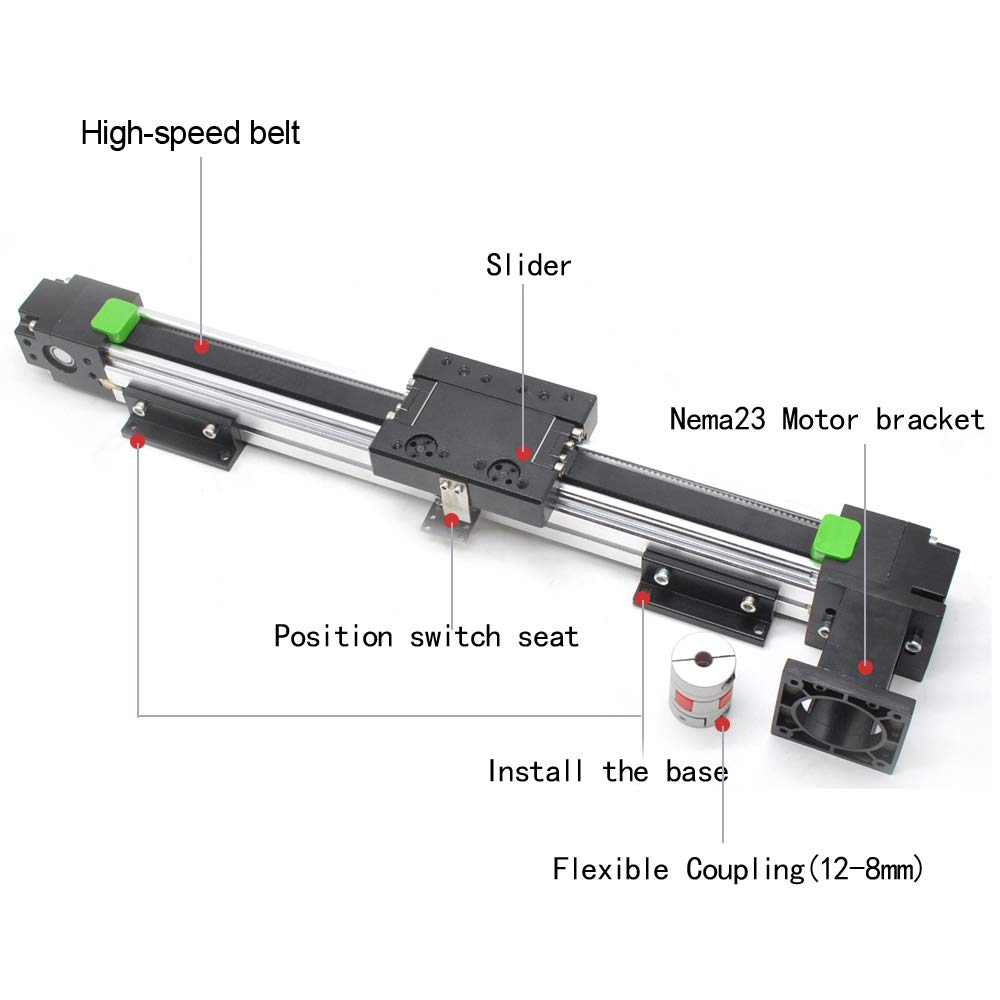 High Speed Belt Drive Linear Guide Rail Motion Slide Actuator Module 300mm Stroke for CNC Linear Position Kit - Image 3
