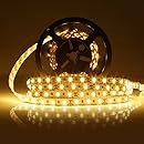 LEDMO 5630 LED Strip, Warm white 16.4Ft 300LEDs Non-waterproof IP20 DC12V 60LEDs/m 25Lm/LED, 2 times brightness than 5050 LED, LED Tape Light, LED Light Strip