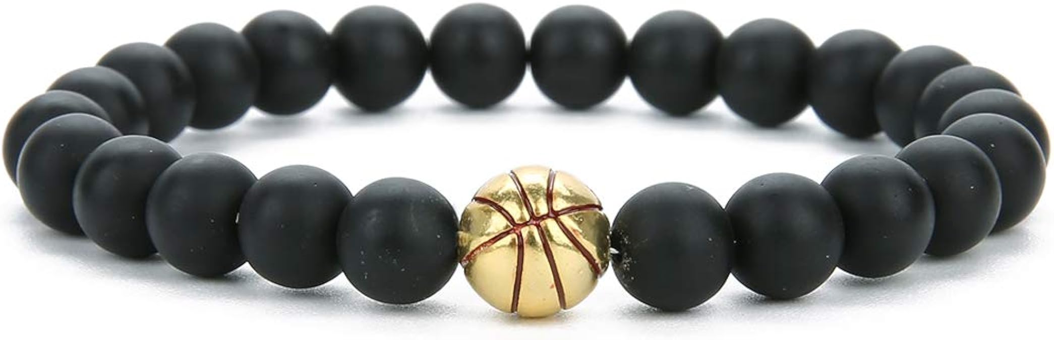 Linsoir Beads Trendy Basketball Bracelet Boy Men Beaded
