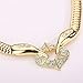 MOOCHI 18K Gold Plated African Style Heart Necklace Earrings Ring Bracelet Jewelry Set Costume Show