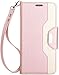ProCase Galaxy S8+ /S8 Plus 6.2 Inch Wallet Case (NOT for S8 5.8”), Flip Kickstand Case with Card Slots Mirror Wristlet, Folding Stand Protective Cover for Galaxy S8+ 2017 -Pink