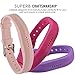 Huishang Flex 2 Accessory Bands for Fitbit Flex 2 / Fit bit flex2, with Chrome Claspor Soft Silicone Fitness Bracelet Strap, Adjustable Replacement Wrist Band
