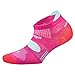 Balega Hidden Dry Moisture Wicking Performance No Show Athletic Running Socks for Men and Women (1 Pair), Pink/Aqua, Medium