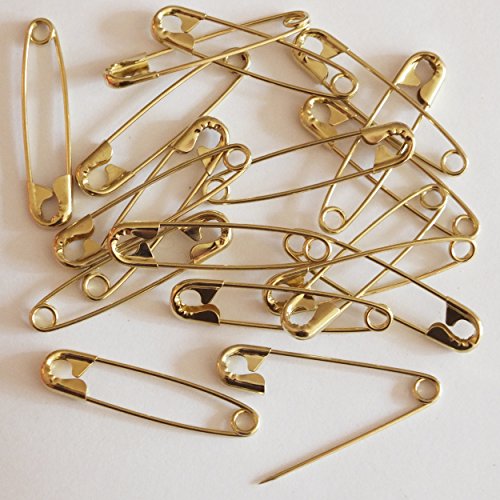 Gold Safety Pins Made in USA 2