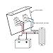 Abrams Taurus Premium 12V Switch Box Panel - (2) ON/Off Rocker Switch with LED Light & (1) Momentary Switch Plate - 15 Amp Inline Fuse - Dimensions: 3.87