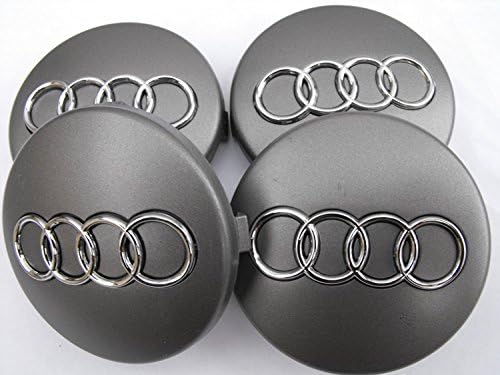 Audi Alloy Wheel Centre Caps 60mm Genuine Quality Face Set A 1 2 3 4 5 6 7 TT RS Q S
