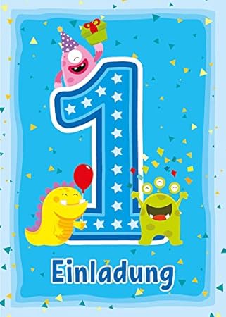12 Einladungskarten 1 Kindergeburtstag Jungen Mädchen
