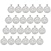 Shappy 24 Pack Bezel Pendant Trays Round Trays Pendant Blanks, 25 mm Diameter, Silver