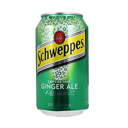Schweppes Ginger Ale Soda Caffeine Free 12 Oz. Cans 24/CS