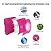 LOVEHOME Lumbar Pillow for Chair and Car, Back Support for Office, Memory Foam Cushion with Mesh Cover - Pink