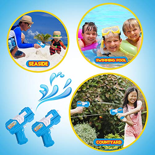 6 Pack Water Gun Blaster Soaker Squirt Guns Bulk for Water Fighting Summer Pool Beach Party Favors Toy for Kids Boy Girl