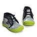 Enteer Infant Baby Boys' Soft Rubber Sole Anti-Slip Prewalker Denim Sneaker Canvas Shoes Green (19-24months)