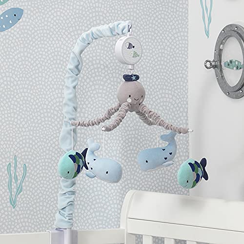 Lambs & Ivy Oceania Musical Nursery Crib Mobile Ocean, Whale
