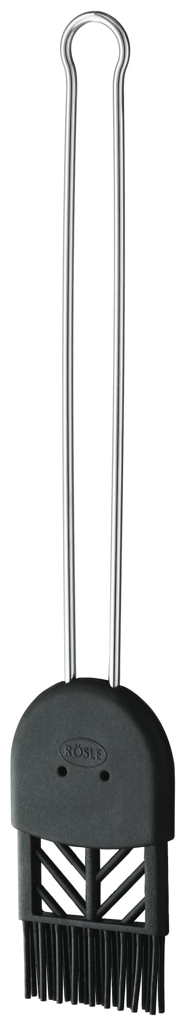 Rosle Stainless Steel Silicon Pastry Brush, 4.5 cm, Black