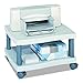 Safco Wave Under-Desk Utility Cart & Multi-Use Printer Stand, 2-Tier Printer Table for Home Office, Rolling Cart with Shelf