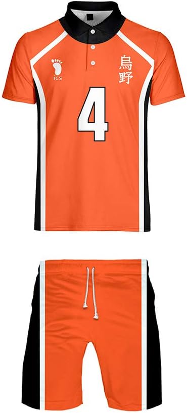 Amazon ハイキュー コスプレ衣装 白鳥沢学園高校 ジャージ ユニフォーム 梟谷 ジャージ 排球 Cosplay 仮装 コスプレ衣装 仮装 変装 パーティー イベント用 プレゼント 大人 学生 3xl 4番 コスプレ 仮装 通販