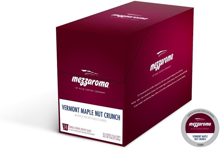 Mezzaroma Specialty Flavored Single Serve Coffee Cups (Vermont Maple Crunch, 96 Count)