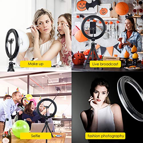 LED-Ring-LightWellwerks-Dimmable-Desk-Makeup-Ring-Light-with-Tripod-Stand-Phone-Holder-for-YouTube-VideoLive-StreamMakeupPhotography-for-iPhone-Android