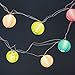 10 ft. Multicolor Outdoor String Light, 10 Mini Lanterns, 1 Plugin Strand, Connectable, Water Resistant, Indoor/Outdoor Use, Expandable to 150 Lights