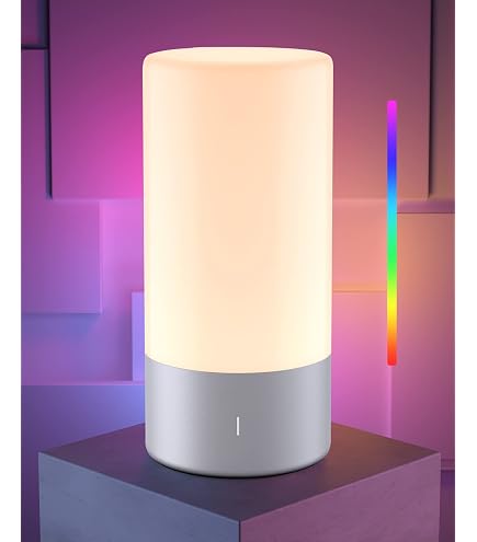 Amazon.com: 小米Mi 智慧型床頭燈2 彩色燈、檯燈、藍牙WiFi 觸控應用