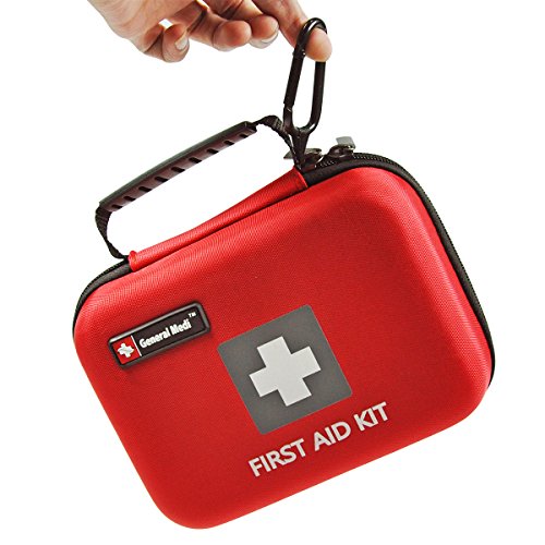 First Aid Kit - 210 Piece Professional for Medical Emergency - Includes Bandage, Emergency Blanket, Scissor for Home, Car, Camping, Hiking, Work, Boat