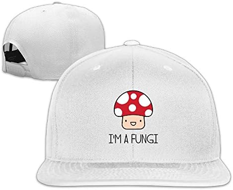 I'm A Fungi Fun Guy Mushroom Unisex Flat-along Sports Snapback Hats Pattern Caps
