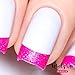Whats Up Nails - French Tip Vinyl Tape Stencils for Nail Art Design (2 Sheets, 140 Strips Total)