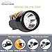 Hunting friends Mining Light KL2.8LM Rechargeable LED Headlamp Waterproof Explosion-Proof Miners Headlamps Flashlight Camping Lights for Night Running Fishing Hunting (Yellow)