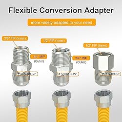 TT FLEX Gas Connector Kit, Gas Hose Gas Line for