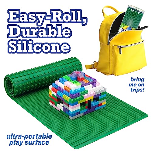 SCS Direct Brick Building Blocks Silicone Playmat 32" Rollable and