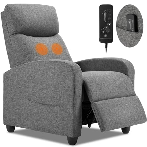 Smug Fabric Massage Recliner Chair Living Room Chair Adjustable