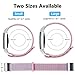 iGK Nylon Replacement Bands Compatible for Fitbit Charge 2, Premium Woven Nylon Adjustable Replacement Bands Breathable Sport Strap with Metal Connector Pink Small