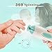 Baby Nail File Electric Nail Trimmer - Jaybva Safe Baby Nail Clippers Cutter for Newborn Children Toddlers Kids with LED Light Blue and Green