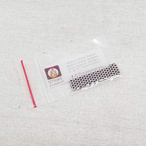Rectangle Match Strikers 0.50" x 2.00" - Honeycomb Pattern