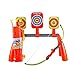 Archery Bow and Arrow Shooting Toy Set - Kids Indoor Outdoor Game with Target, Quiver and 3 Suction Cup Arrows
