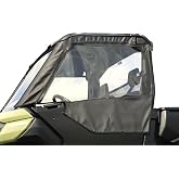 Seizmik UTV Soft Upper Half Door Kit Compatible with Can Am Defender (2016-2023) 2-Seat Models | with Zippered Windows | Side by Side Accessories