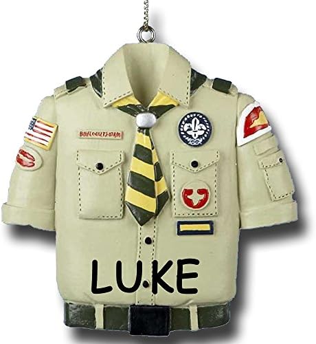 Kurt Adler ボーイスカウトアメリカ連盟 ユニフォームシャツ クリスマスオーナメント ブラウン B01n3uv9kg