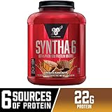 BSN SYNTHA-6 Whey Protein Powder, Micellar Casein, Milk Protein Isolate, Chocolate Peanut Butter, 48 Servings (Packaging May Vary)