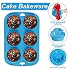 Silicone Muffins Tray, 2 Pack Deep and Jumbo Muffin Pan 6 Cup Large , Non-Stick Giant Cupcake Tin, Silicon Mould…