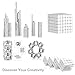Magnetic Cube, Square Permanent Magnet Cube Intellectual Toy for Chide and Adult(216pcs)