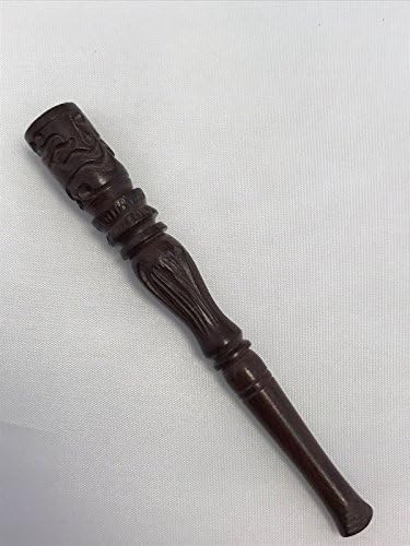 #CH1 NEW HANDCRAFTED HANDMADE 4" AUTHENTIC ROSEWOOD CARVED WOODEN SHORT CIGARETTE HOLDER~FITS REGULAR CIGARETTE