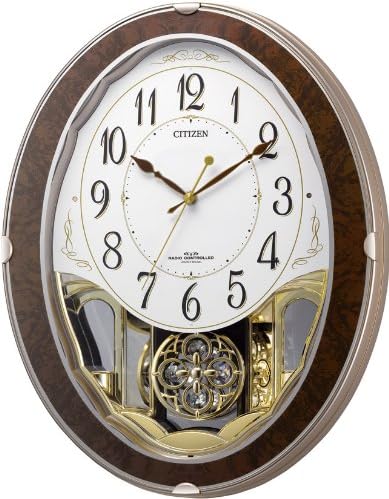 Small World Amuse radio clock pulse Taju Grace grain finish 4MN517-023