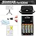 Advanced Accessory Kit For Kodak EasyShare Z981 14MP Digital Camera Includes + 4 AA High Capacity Rechargeable NIMH Batteries And Rapid Charger + Case + LCD Screen Protectors + More