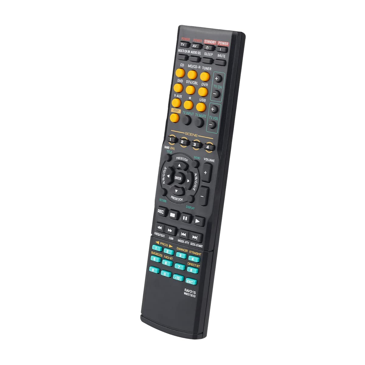 GHUST RAV315 Replacement Remote Control for Yamaha